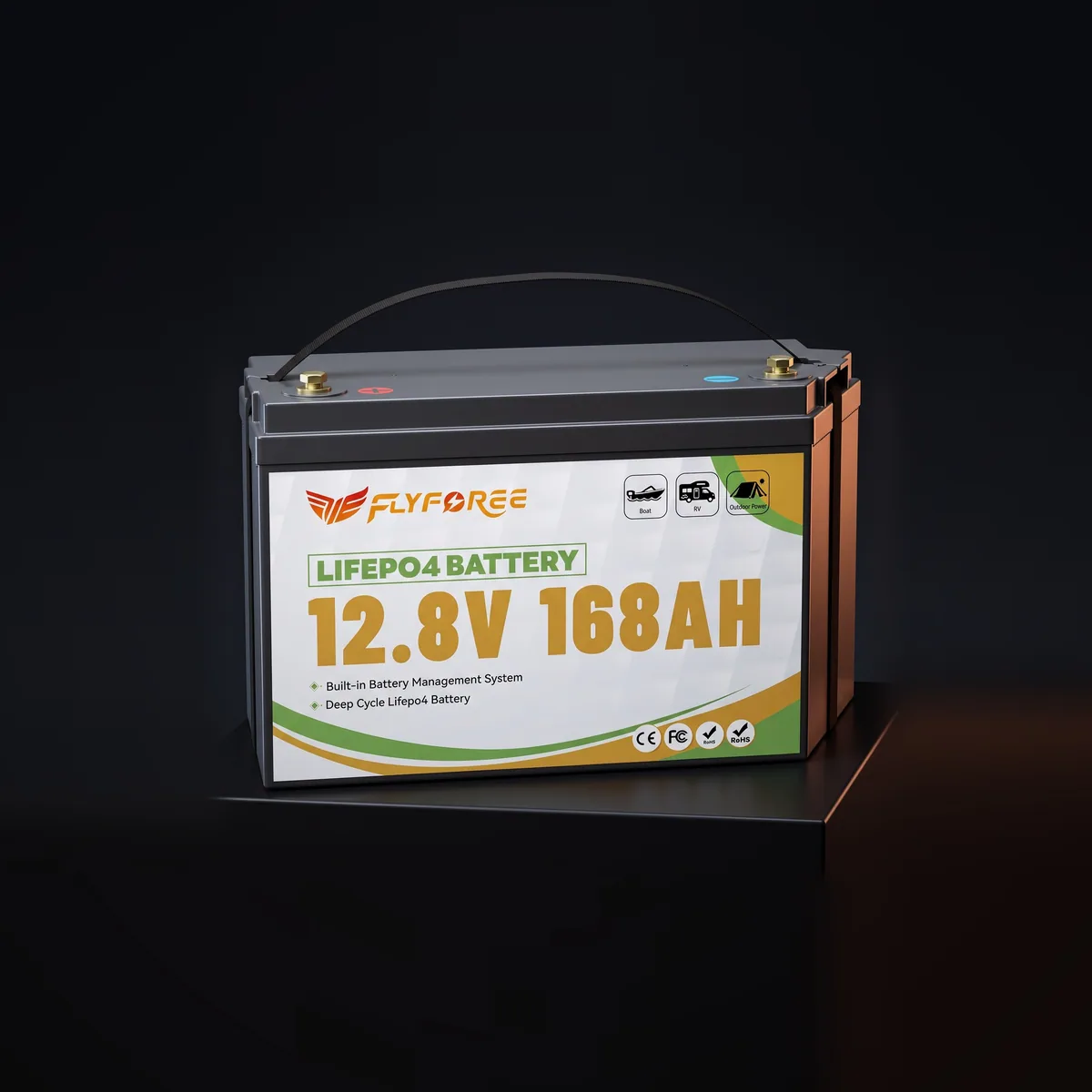 Акумулятор FLYFOREE LiFePO4 12V/168AH (2160W*h) 168Ah купити в Україні