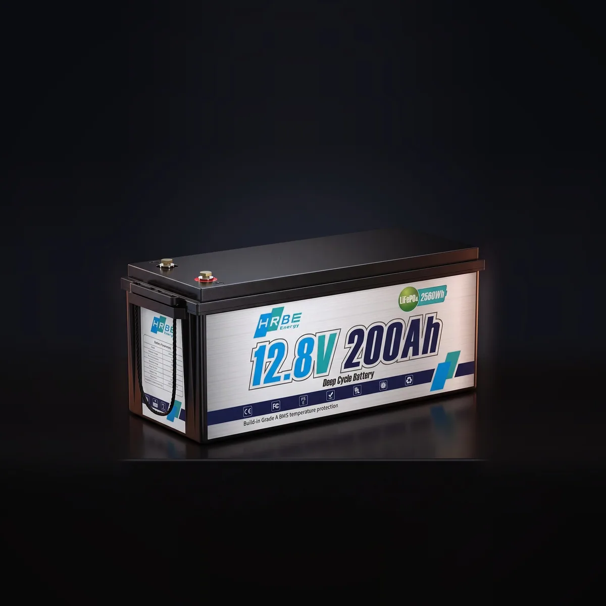 Акумулятор HRBE Energy LiFePO4 12.8V/200AH (2560W*h) 200Ah купити в Україні