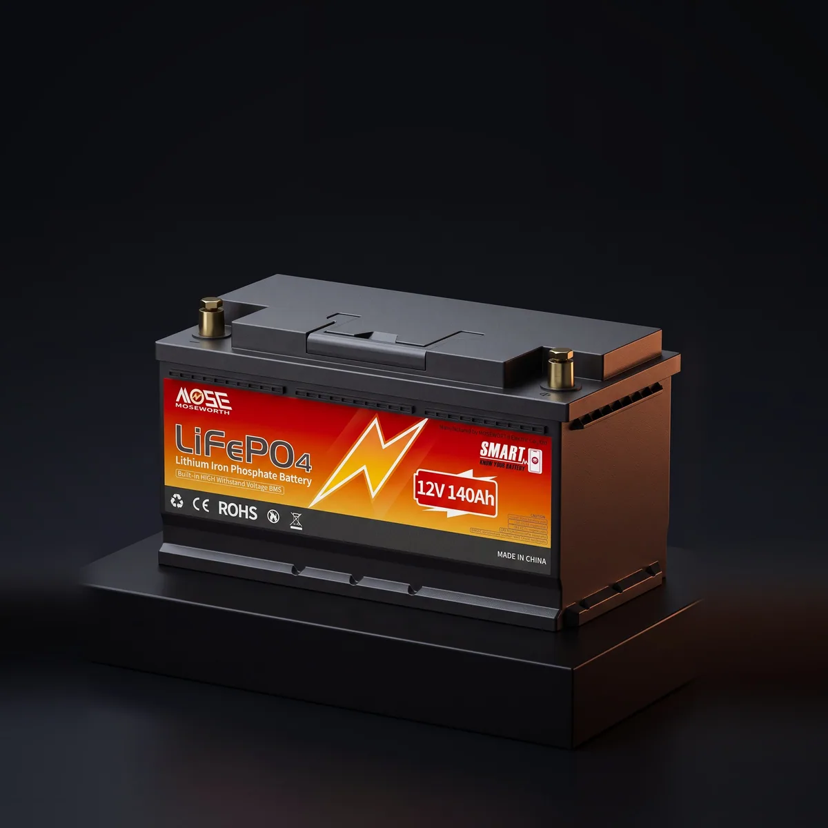Акумулятор Moseworth LiFePO4 12V/140AH Bluetooth 140Ah купити в Україні