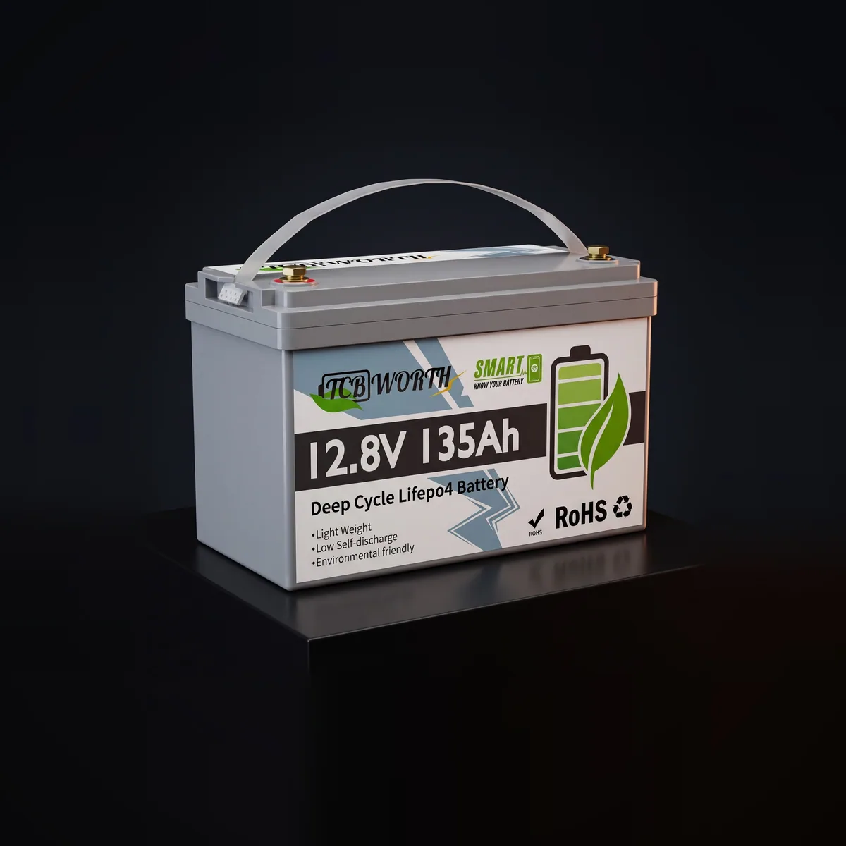 Акумулятор TCBWorth LiFePO4 12V/135AH Bluetooth 135Ah купити в Україні